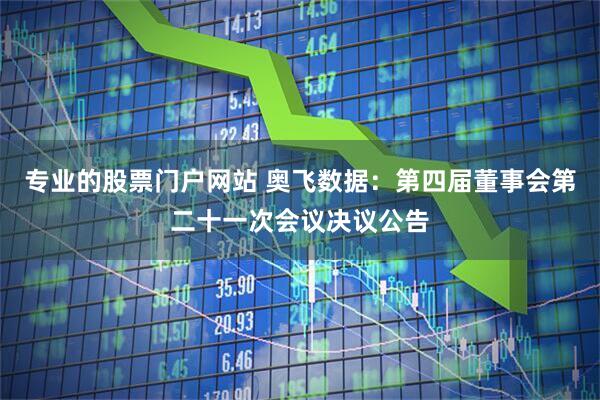 专业的股票门户网站 奥飞数据：第四届董事会第二十一次会议决议公告